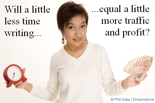 Graphic questioning if time equals money